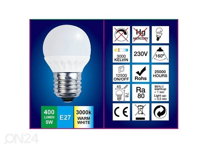 LED лампочка E27 5 Вт увеличить