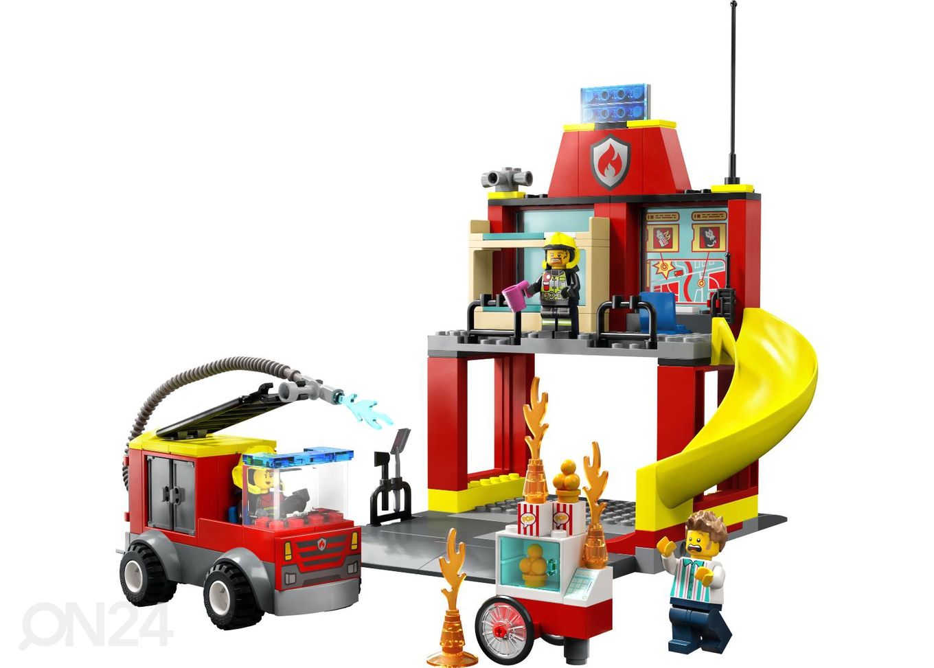 LEGO City Пожарная часть и пожарная машина увеличить