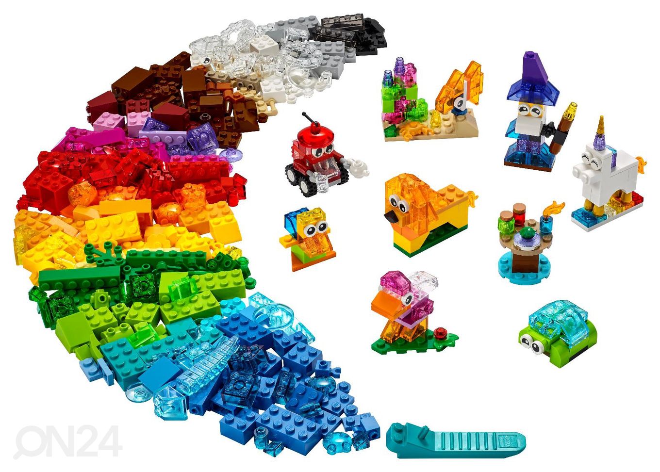 LEGO Classic Прозрачные творческие игровые блоки увеличить
