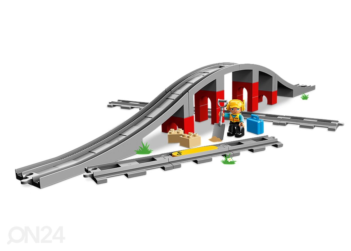 LEGO DUPLO Железнодорожный мост и рельсы увеличить