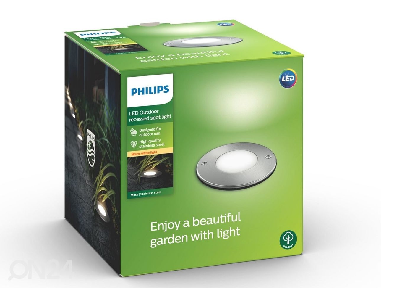 Philips Moss встраиваемый уличный светильник 3 Вт 270 лм IP67 увеличить
