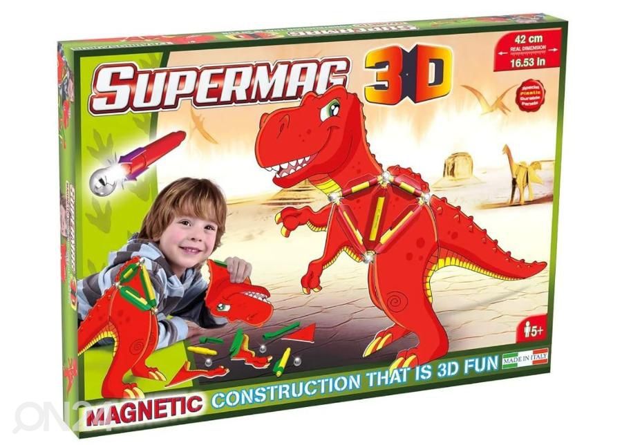 Supermag магнитная игра T-Rex 40 деталей увеличить
