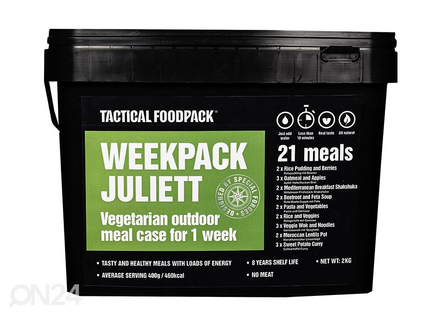 Tactical Foodpack запас еды на неделю Vegan WeekPack Juliett 2010 г увеличить