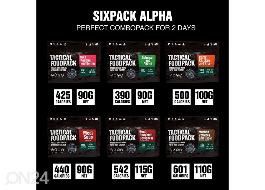 Tactical Foodpack Sixpack Alpha 595 г увеличить