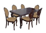 Удлиняющийся обеденный стол 90x170-250 cm + 6 стульев