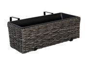 Цветочный горшок на балкон Wicker 60x19xh18 cm