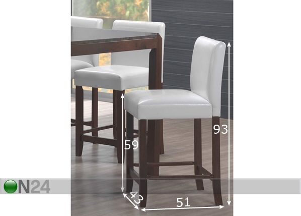 Барные стулья Livia, 2 шт размеры