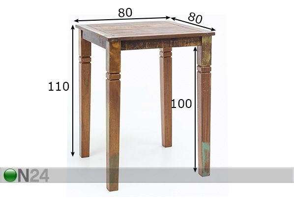 Барный стол Delhi размеры