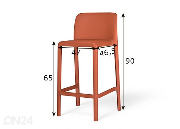 Барный стул Bayo размеры