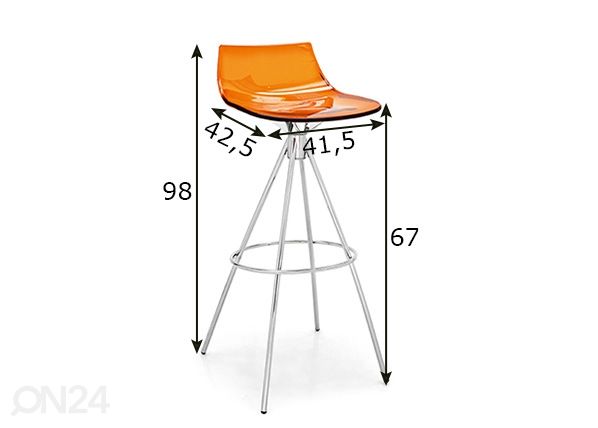 Барный стул Led размеры