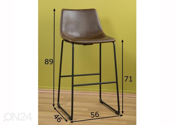 Барный стул Leicester размеры