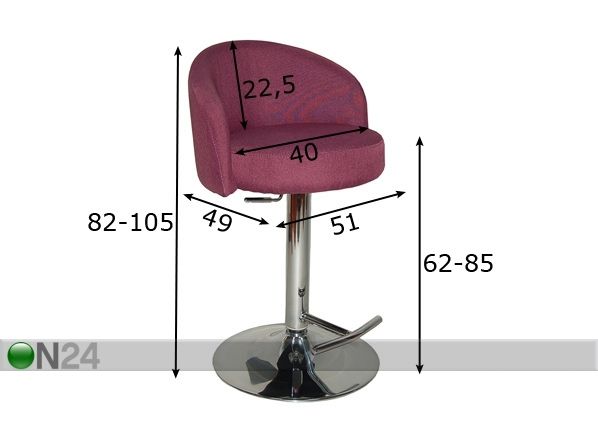 Барный стул Loft размеры