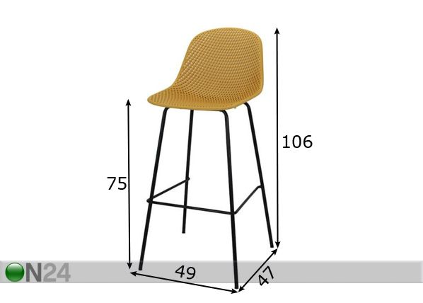 Барный стул Norman размеры