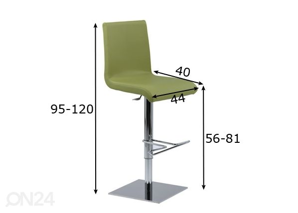 Барный стул Swing SG Pilo размеры