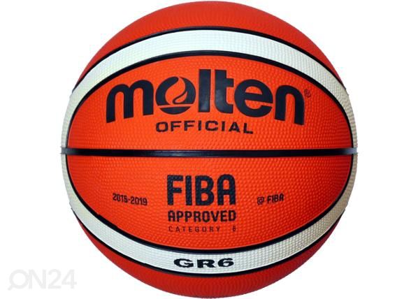 Баскетбольный мяч b6g2000 каучук оранжевый / слоновая кость Molten