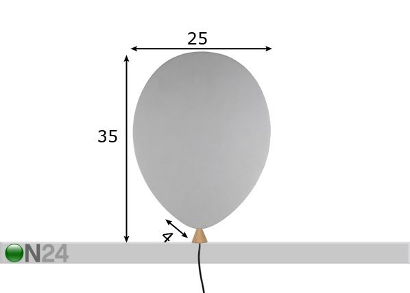 Бра Balloon размеры