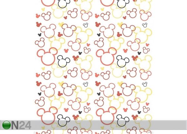 Бумажные обои Mickey & Minnie pattern 53x1000 cm