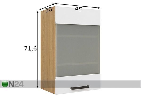 Верхний кухонный шкаф 45 cm размеры