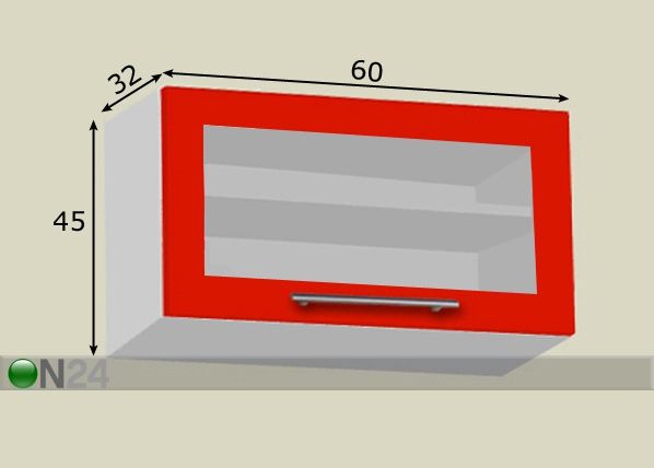 Верхний кухонный шкаф 60 cm размеры