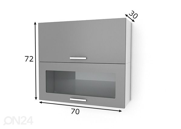 Верхний кухонный шкаф 70 cm размеры