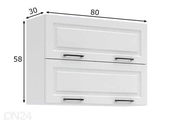 Верхний кухонный шкаф 80 cm размеры