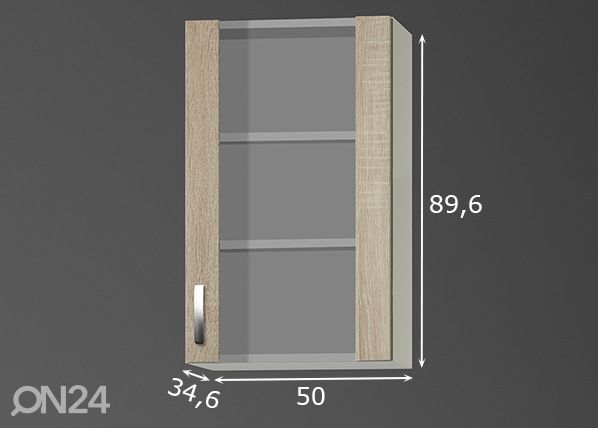 Верхний кухонный шкаф Padua 50 cm размеры