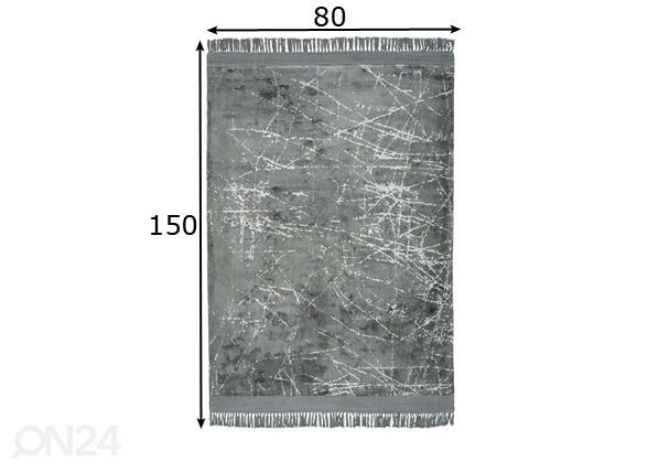 Вискозный ковер 80x150 см размеры