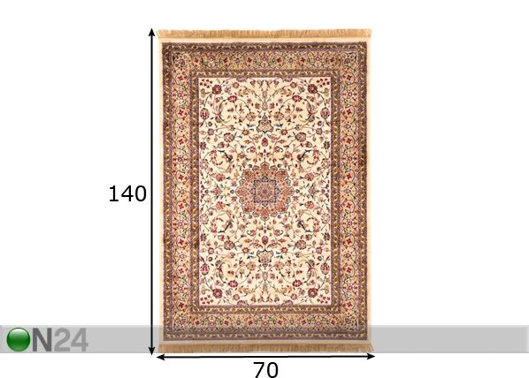 Вискозный ковёр Bahira 70x140 cm размеры