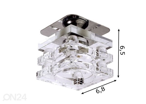 Встраиваемый декоративный потолочный светильник Ø6,8 cm размеры
