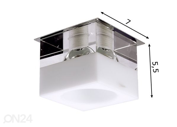Встраиваемый декоративный потолочный светильник Ø7cm размеры