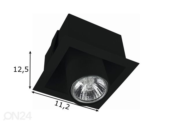 Встраиваемый LED светильник размеры