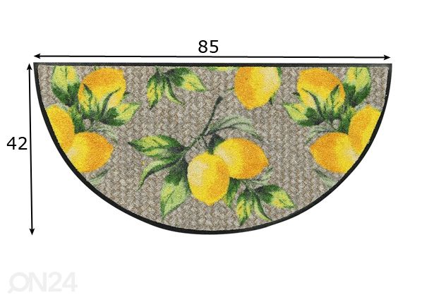Входной коврик Lemons Pure 42x85 cm размеры