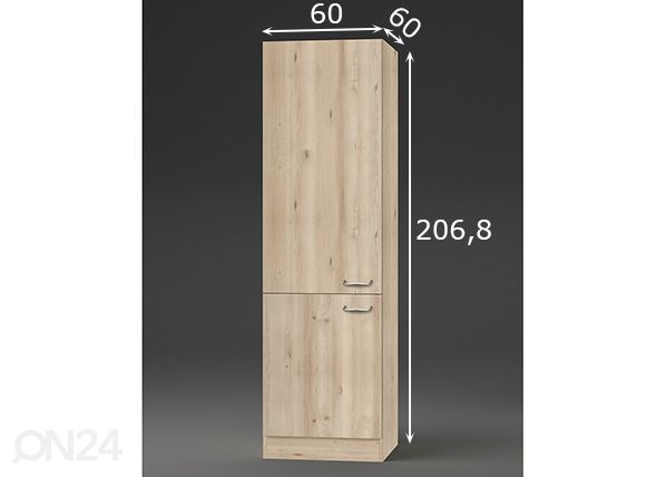 Высокий кухонный шкаф Elba 60 cm размеры
