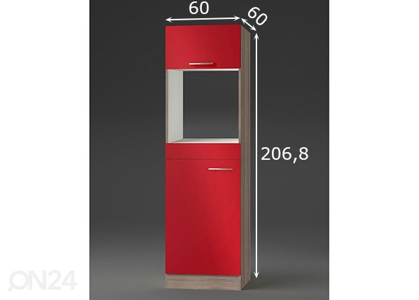 Высокий кухонный шкаф Imola 60 cm размеры