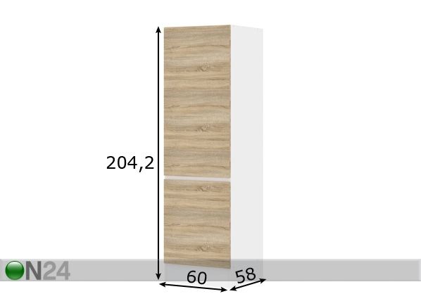 Высокий кухонный шкаф IQ размеры
