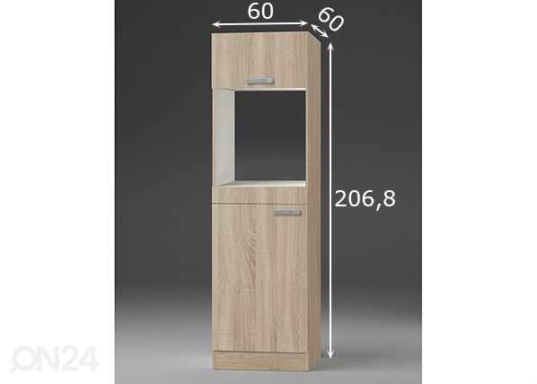 Высокий кухонный шкаф Neapel 60 cm размеры