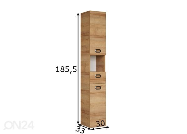 Высокий шкаф в ванную 353 размеры
