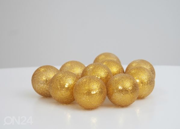 Гирлянда-шарики Jolly Glitter, золотой