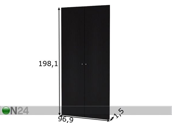 Двери для шкафа Save h 200 cm, 2 шт размеры