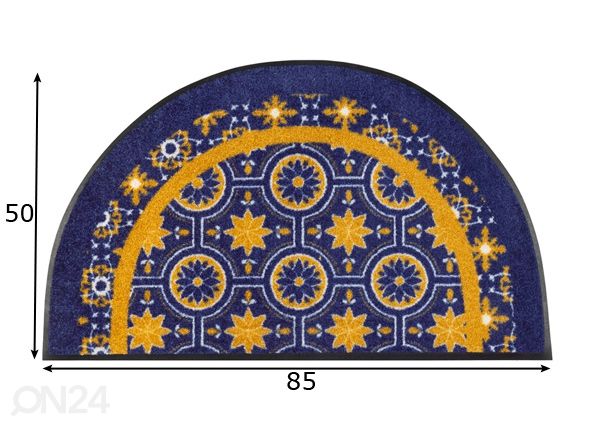 Дверной коврик Round Azulejo 50x85 см размеры