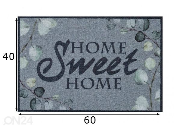 Дверной коврик Sweet Flowers 40x60 см размеры