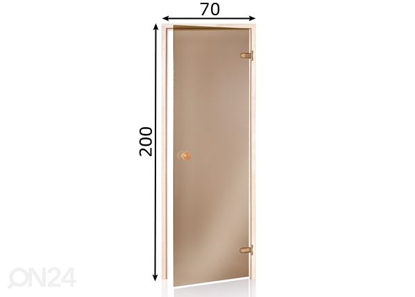 Дверь для бани Scan 70x200 см размеры