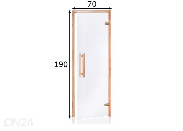 Дверь для сауны Natural 70x190 cm размеры