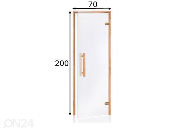 Дверь для сауны Natural 70x200 cm размеры