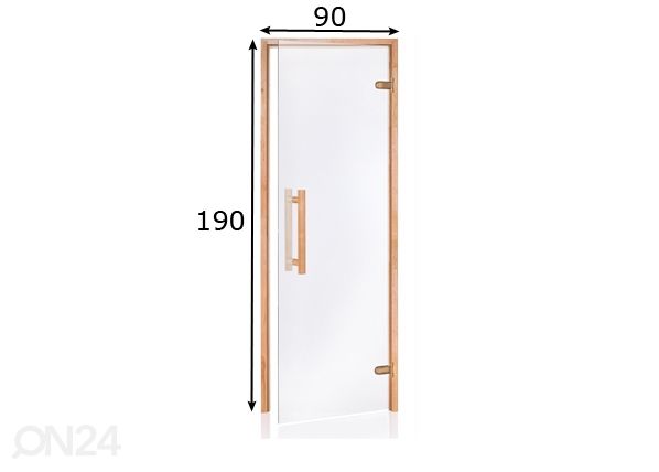 Дверь для сауны Natural 90x190 cm размеры