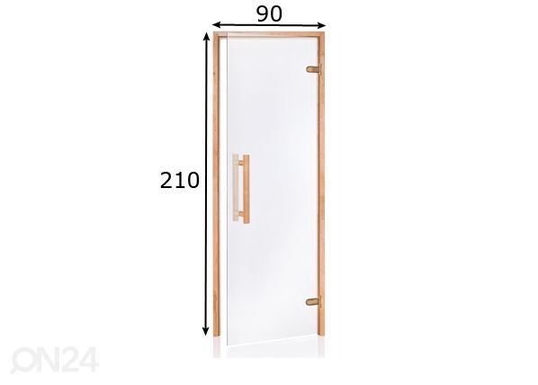 Дверь для сауны Natural 90x210 cm размеры