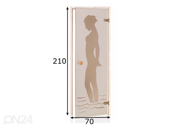 Дверь для сауны TLD 70x210 cm размеры