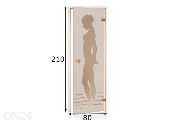 Дверь для сауны TLD 80x210 cm размеры
