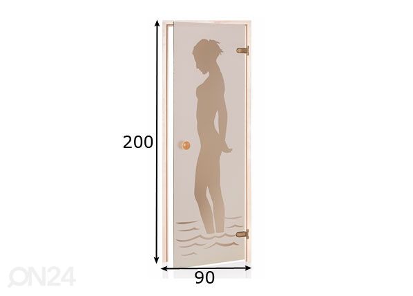 Дверь для сауны TLD 90x200 cm размеры