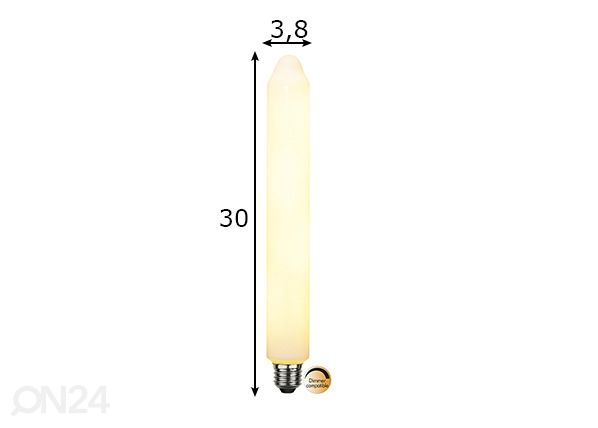 Декоративная лампочка E27, 5,8 Вт размеры